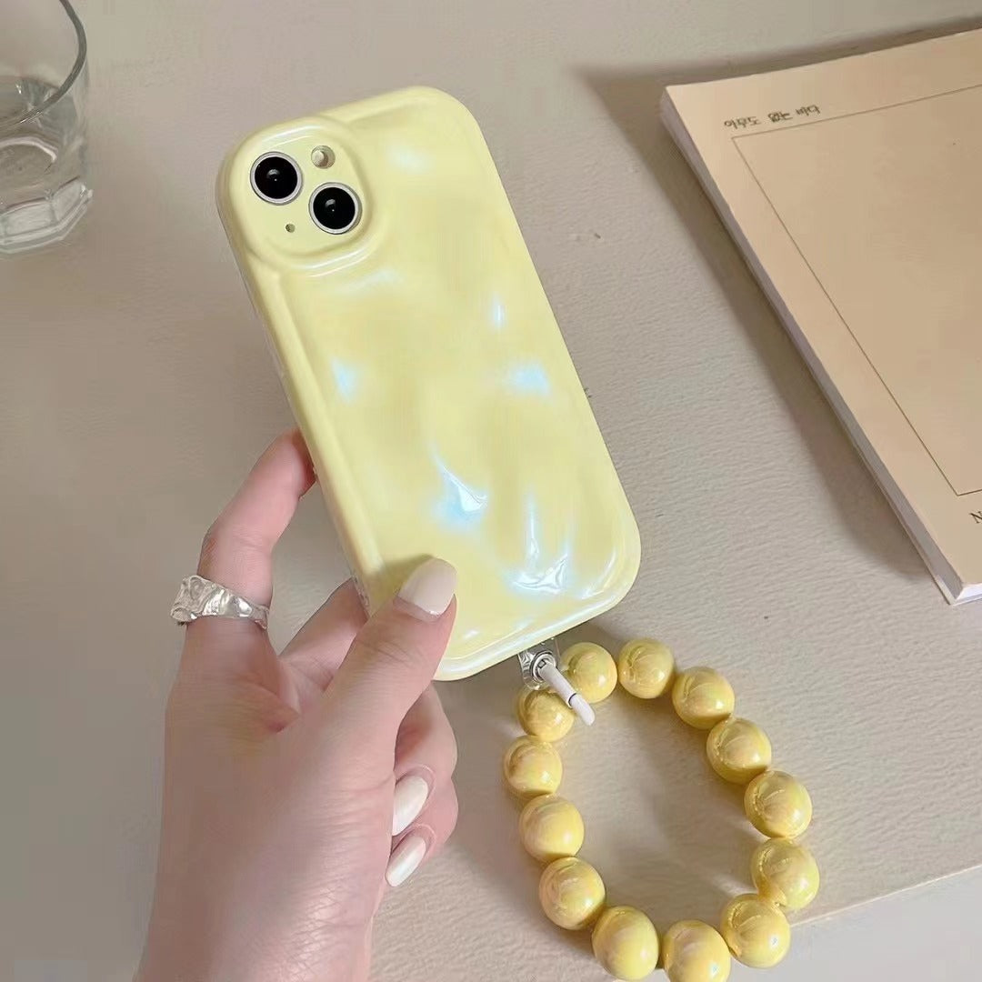 Solid Color Meteorite Print Apple Phone Case