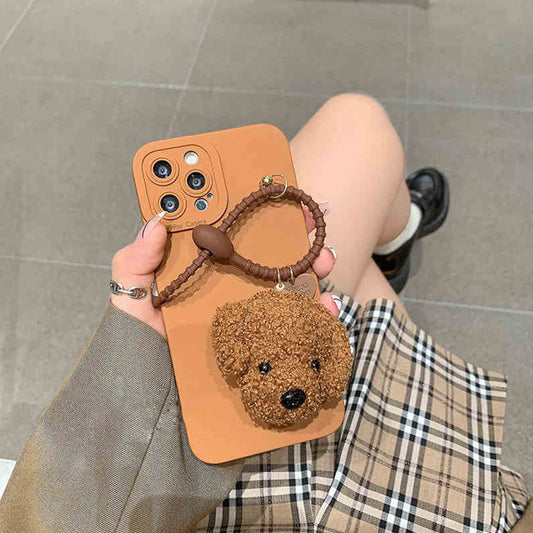 Puppy Pendant Silicone All-Inclusive Phone Case