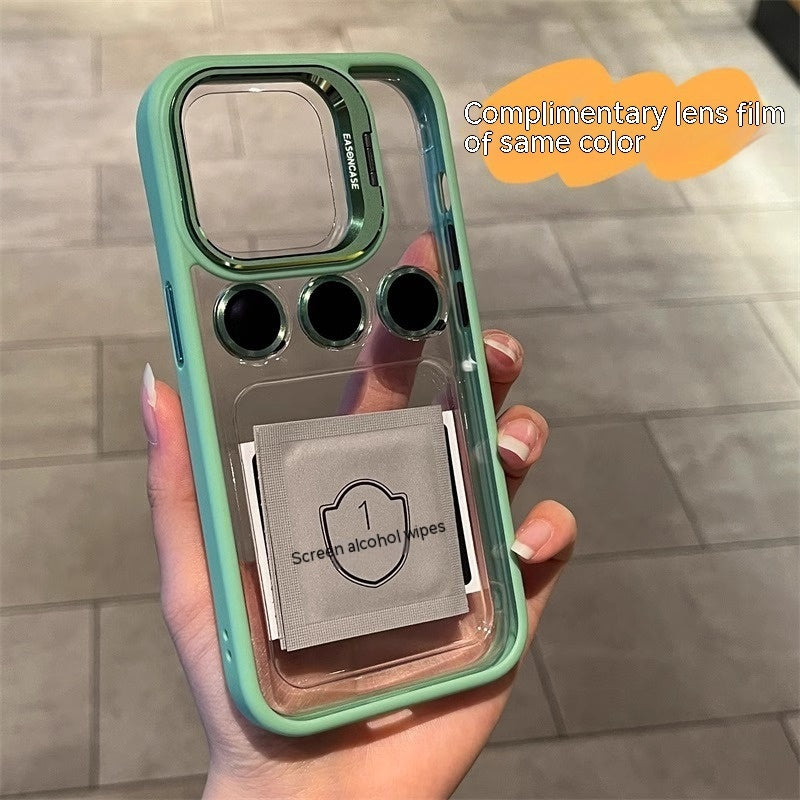 With Lens Protector Phone Case Transparent Support