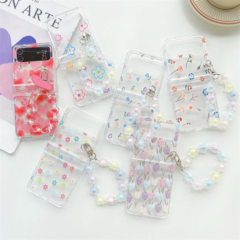 Transparent And Creative Folding Screen Phone Case