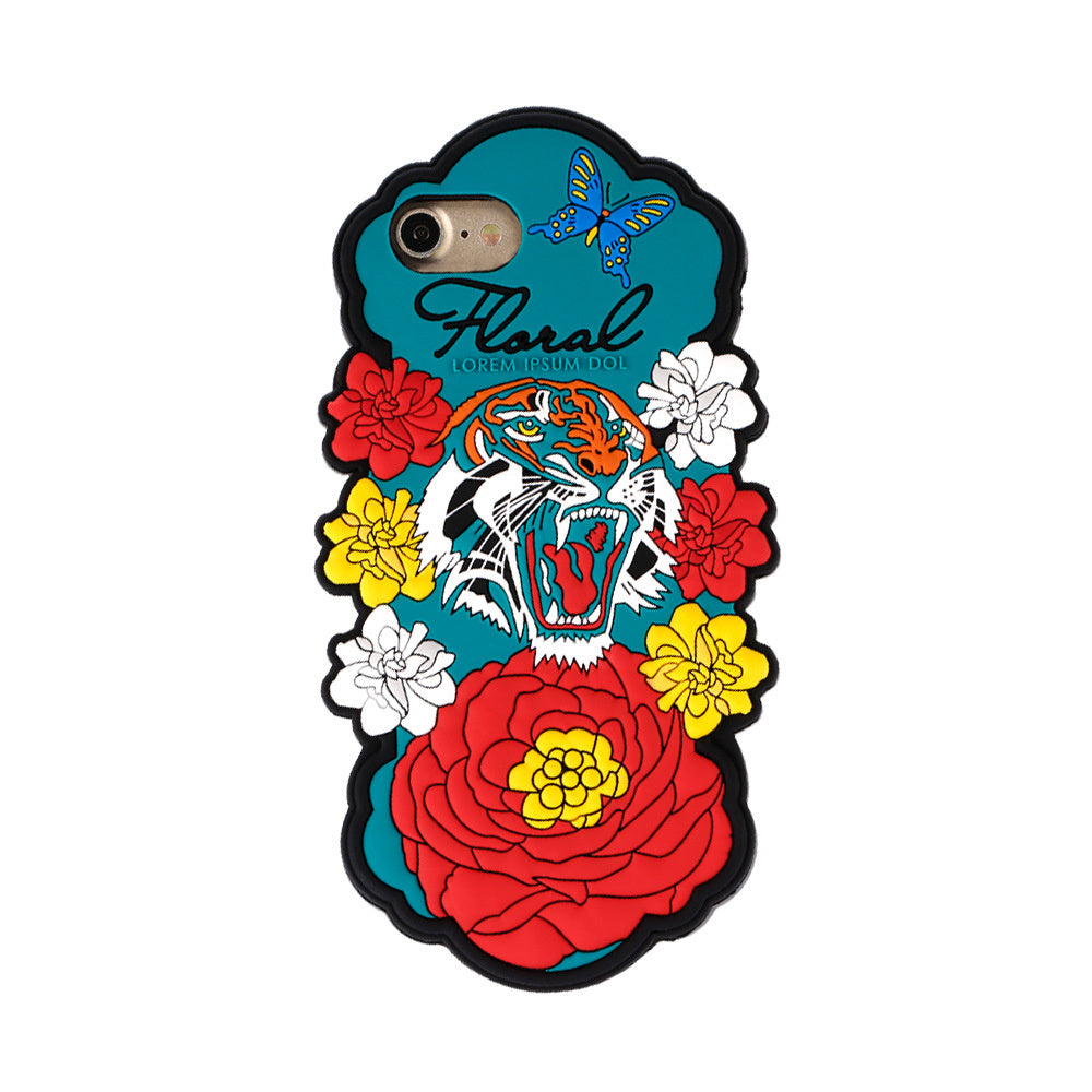 Compatible with Apple , Cartoon silicone phone case