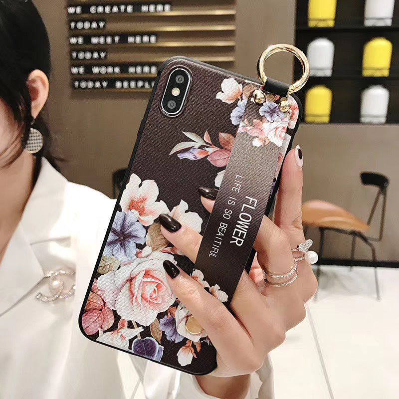 Chinese style peony mobile phone case