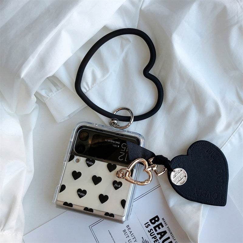 Transparent Love Pendant Bracelet Mobile Phone Case