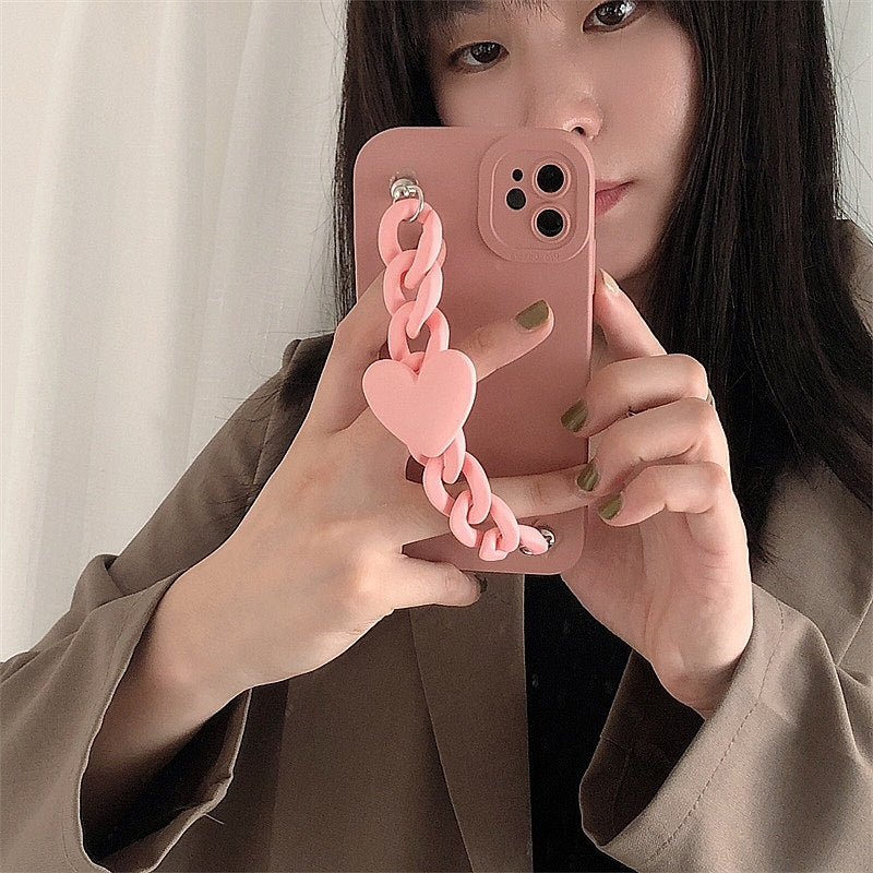 Love Bracelet Mobile Phone Case All-inclusive Lens Soft Shell Anti-drop
