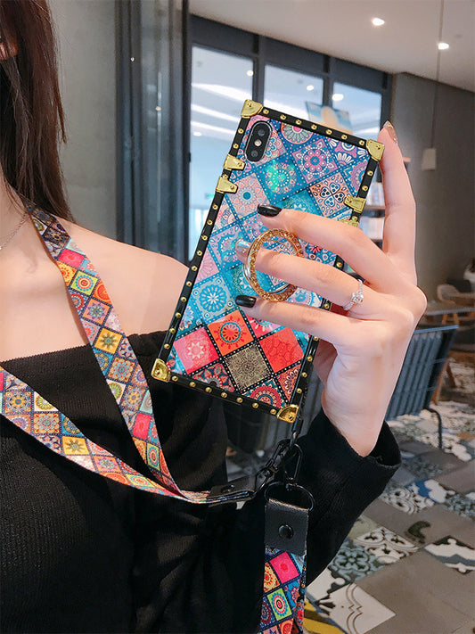 Samsung Mobile Phone Case Protective Cover Silicone Women's Anti-fall Ultra-thin Personality Creative All-inclusive