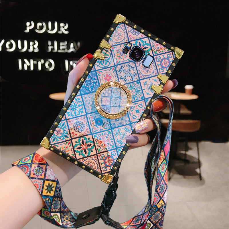 Samsung Mobile Phone Case Protective Cover Silicone Women's Anti-fall Ultra-thin Personality Creative All-inclusive