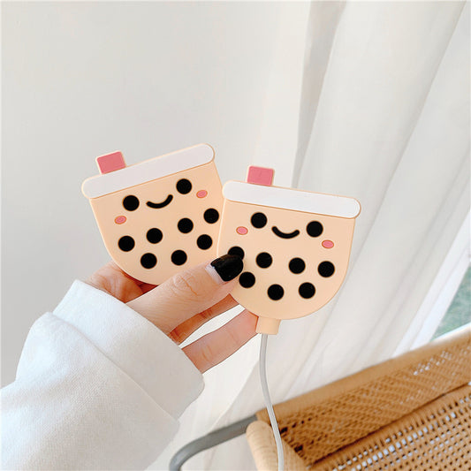 Creative Pearl Milk Tea Protective Cover Shell Silicone