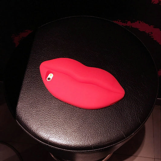Compatible with Apple, Compatible with Apple , Creative Sexy Red Lips Anti-Fall IPhone Case