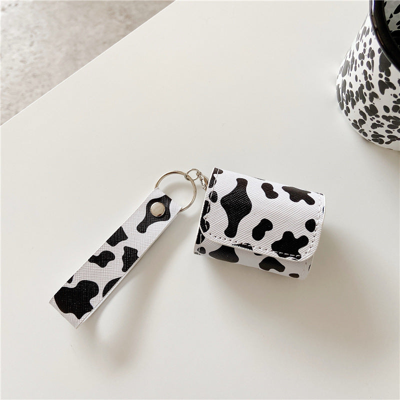 Bluetooth Wireless Headset Protective Case Leather Lanyard Cute