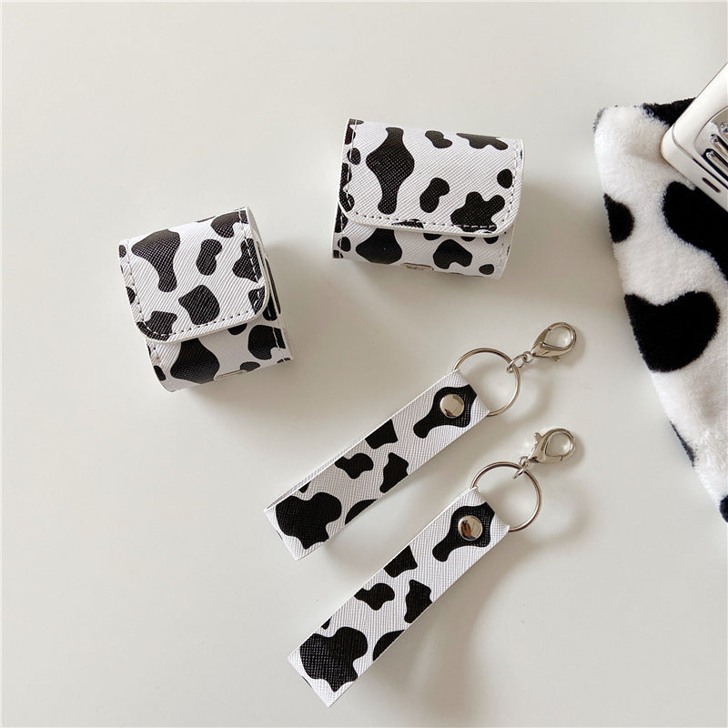 Bluetooth Wireless Headset Protective Case Leather Lanyard Cute