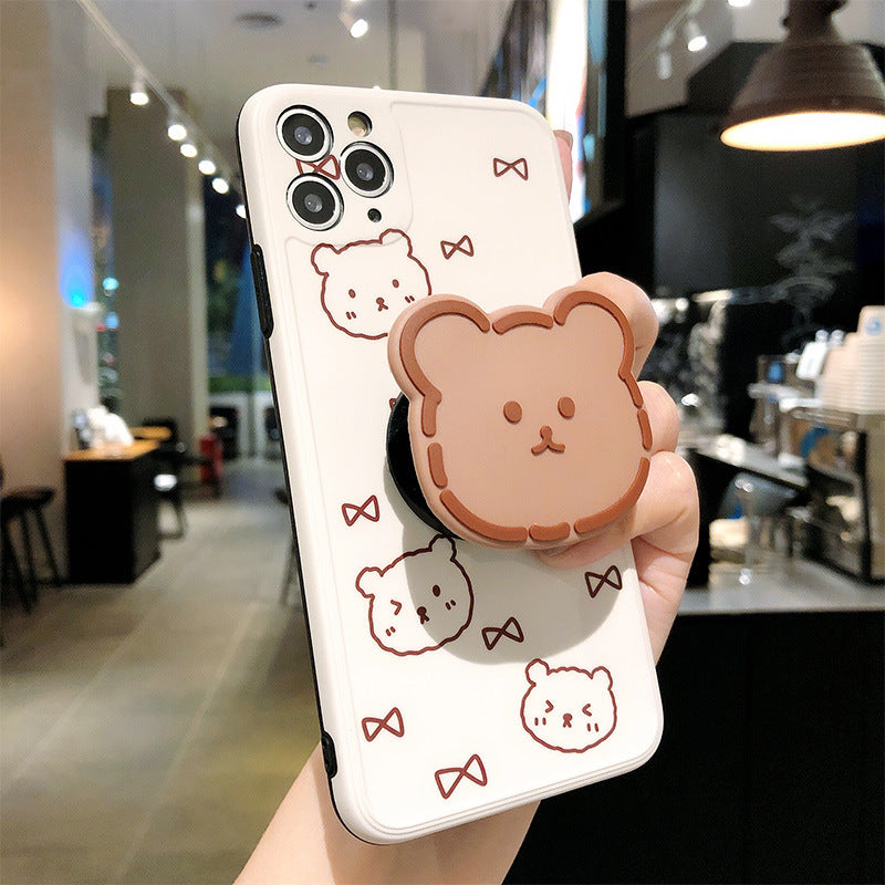 Compatible with Apple , Cartoon Love Bear Mobile Phone Case