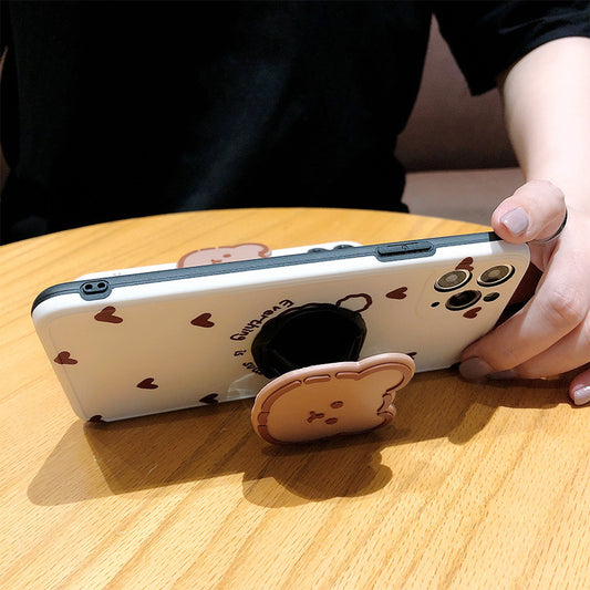 Compatible with Apple , Cartoon Love Bear Mobile Phone Case