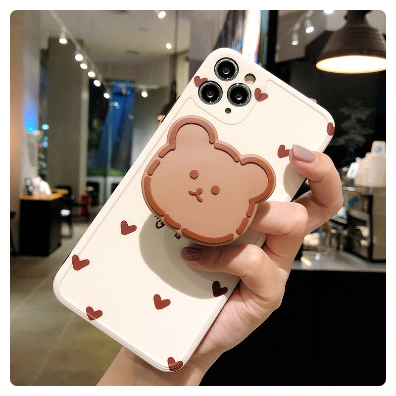Compatible with Apple , Cartoon Love Bear Mobile Phone Case