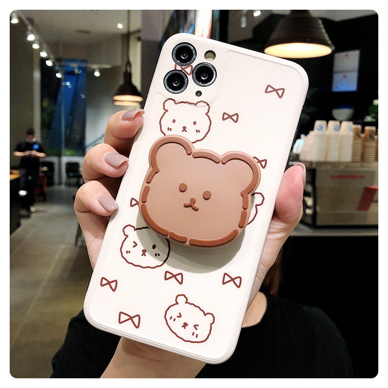 Compatible with Apple , Cartoon Love Bear Mobile Phone Case