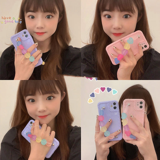 Compatible with Apple , Candy Wristband Suitable For 11Pro Mobile Phone Case Creative Xsmax Soft Promax Silicone