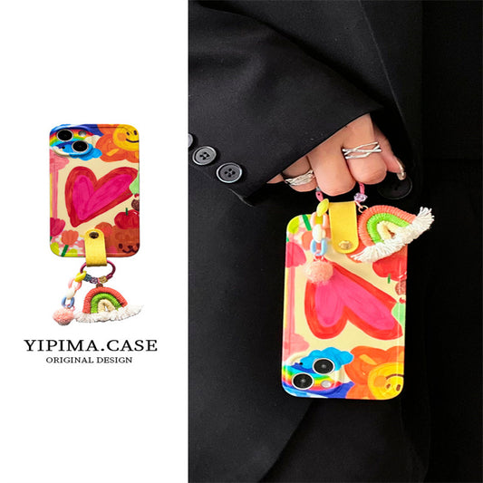 Graffiti Love Rainbow Crossbody New Creative Soft Shell