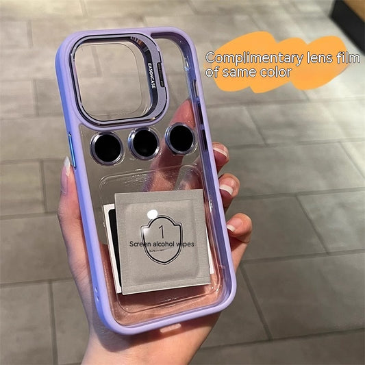 With Lens Protector Phone Case Transparent Support