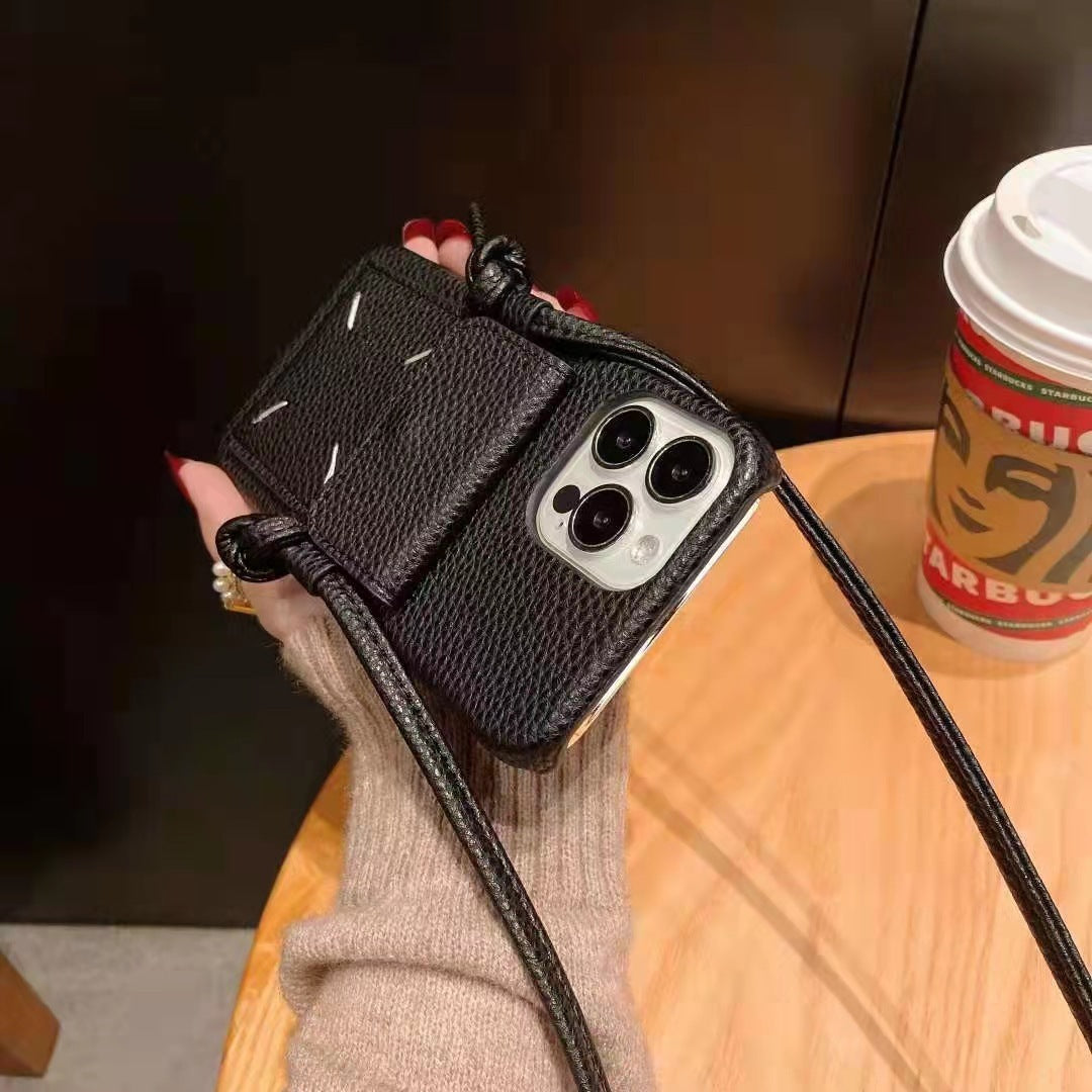 Ladies Fashion Card Slanting Phone Case