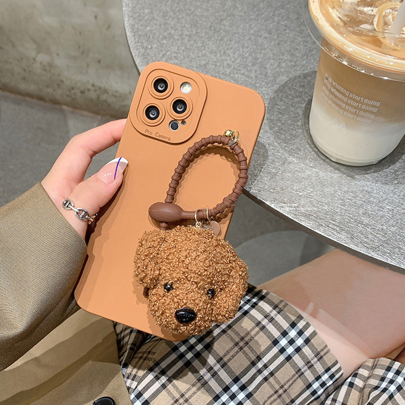 Puppy Pendant Silicone All-Inclusive Phone Case