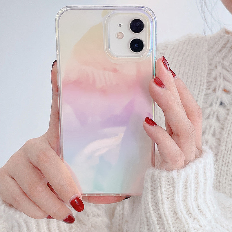 Aurora Laser Transparent Soft Phone Case