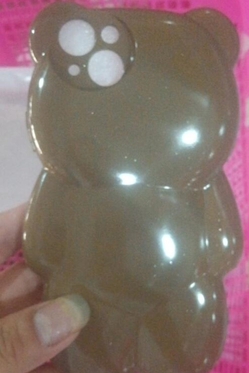 Solid Color Three-dimensional Bear Cute Anti-fall Cute New Anti-fall Phone Case