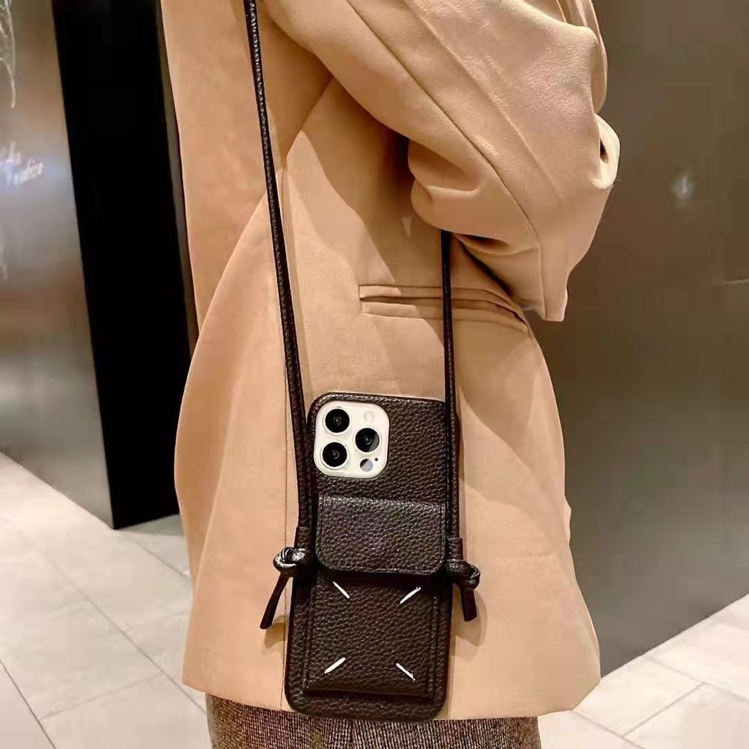 Ladies Fashion Card Slanting Phone Case