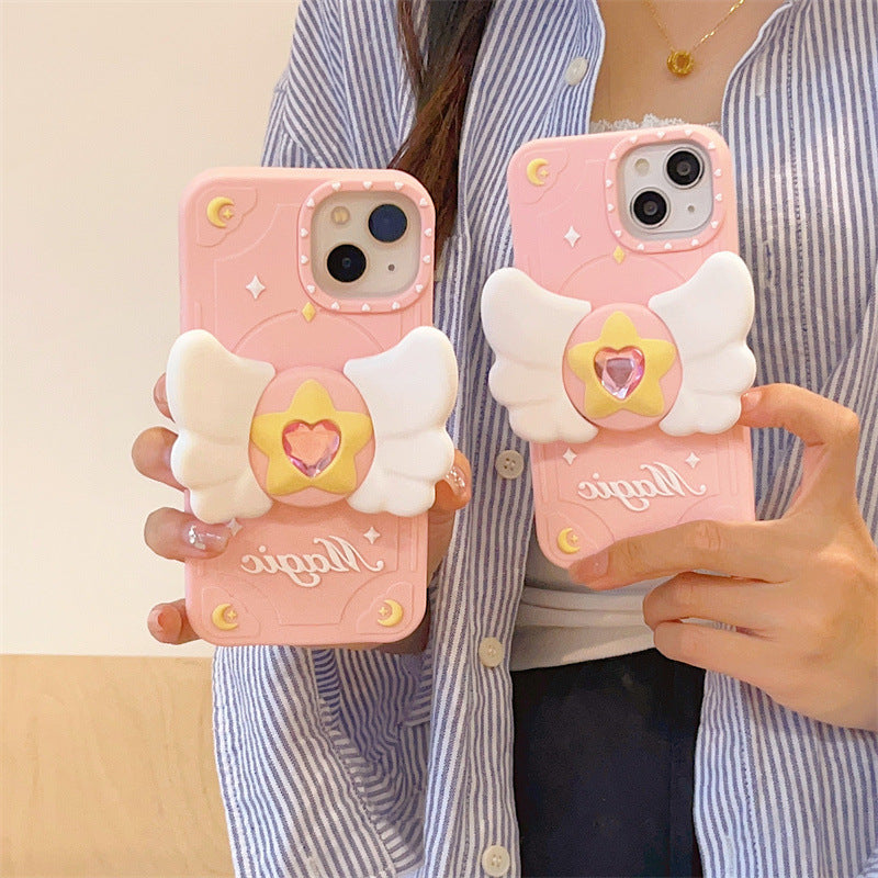 Silicone Phone Case Cute Angel Wings