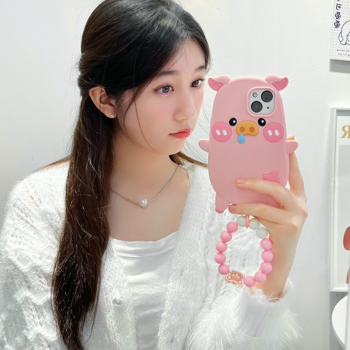 Three-dimensional Pig Phone Case All-inclusive Drop-resistant