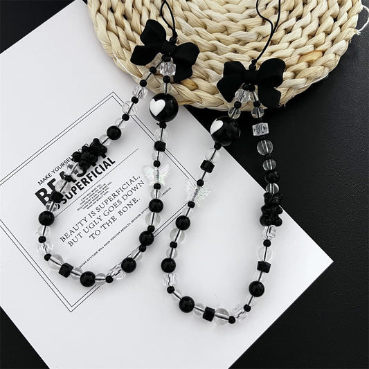 Acrylic Handmade Bow Mobile Phone Lanyard