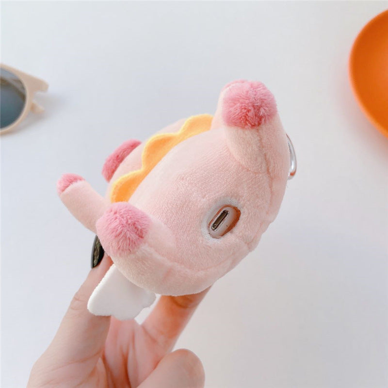 Compatible with Apple, Compatible with Apple , Plush pig bluetooth wireless headset protective case