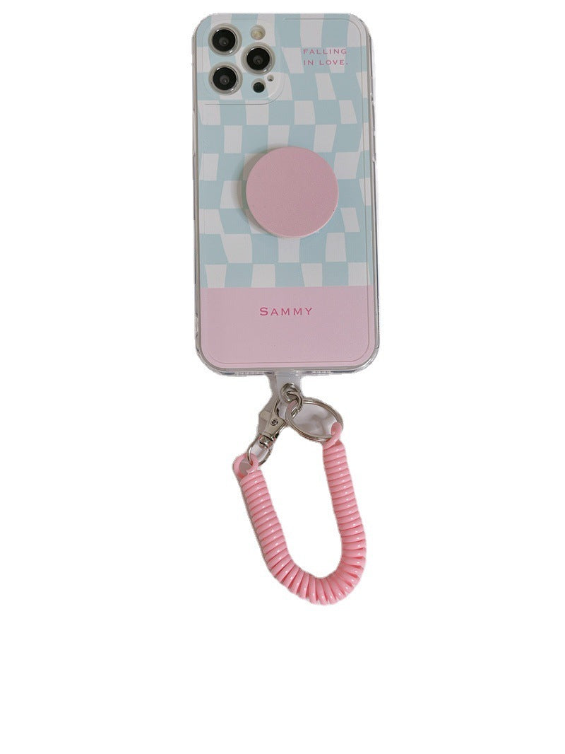 Checkerboard Bracket For Universal Lanyard Mobile Phone Case