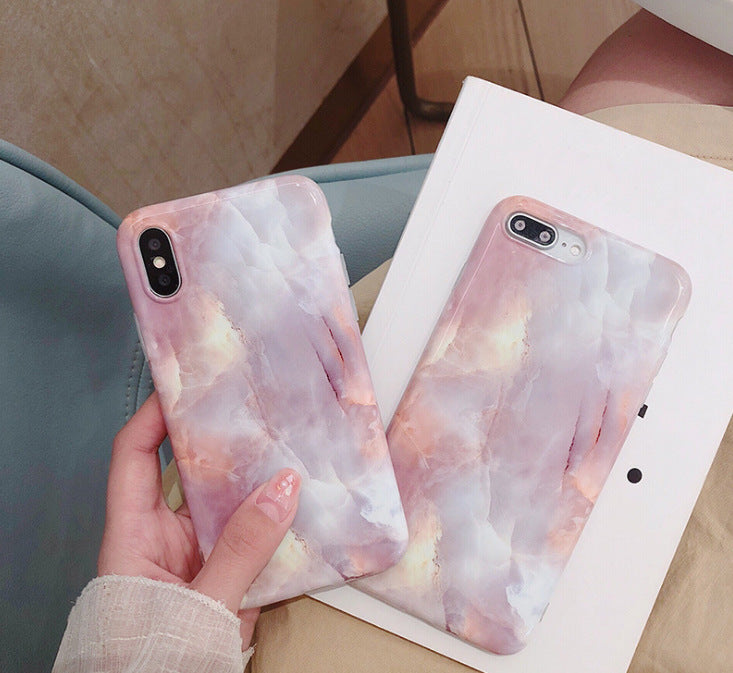 Simple Back Cover Marble Mobile Phone Case