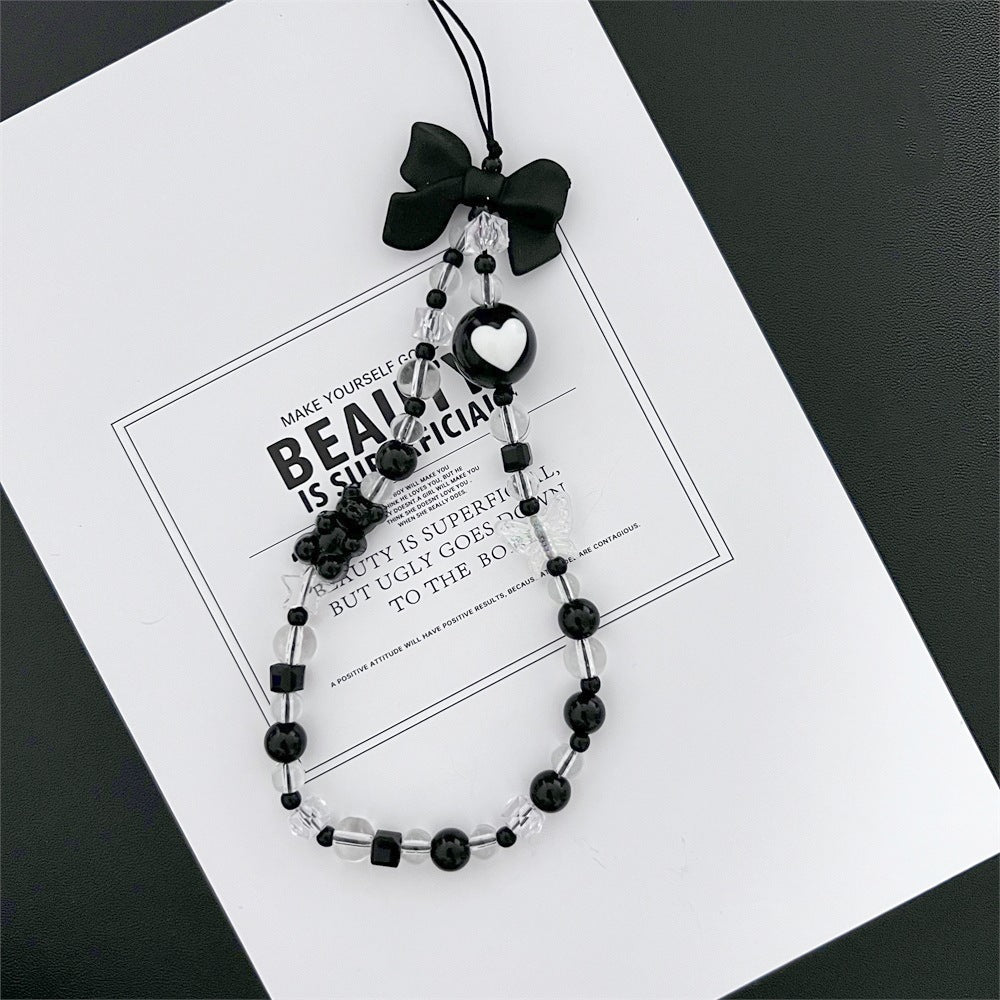 Acrylic Handmade Bow Mobile Phone Lanyard