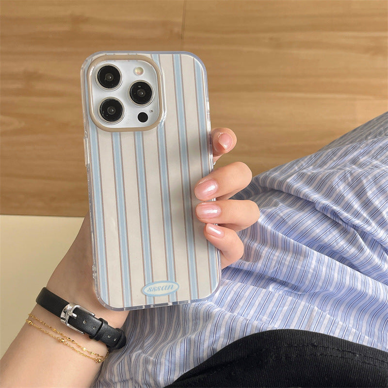 Simple Style Stripes Suitable For 15ProMax Phone Case