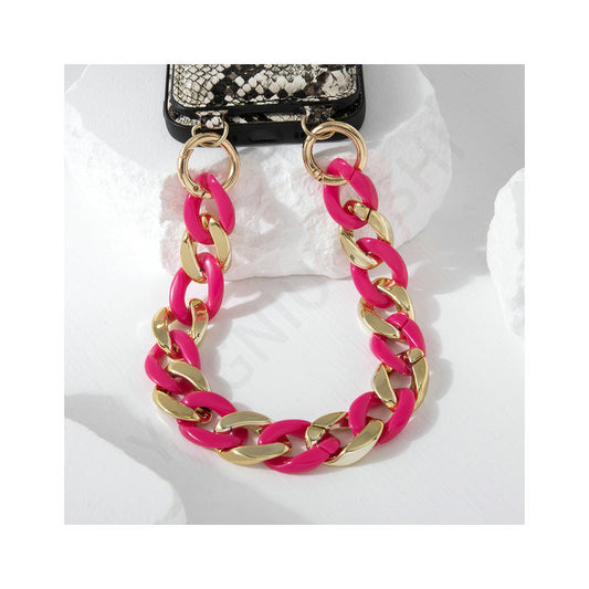 Color Acrylic Phone Case Lanyard