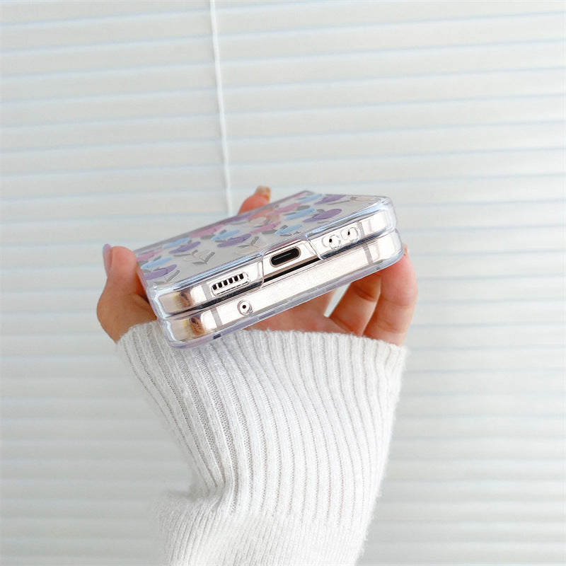 Transparent And Creative Folding Screen Phone Case