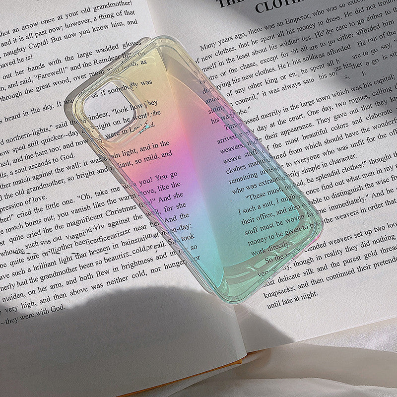 Aurora Laser Transparent Soft Phone Case