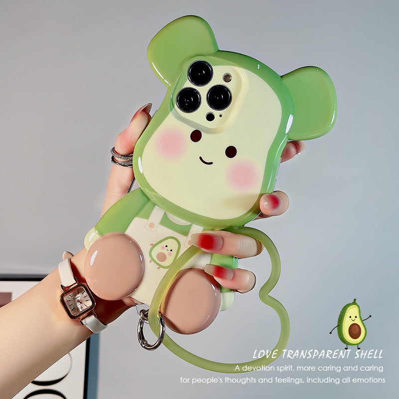 Avocado Doll With Bracelet Phone Case Silicone Protective Cover