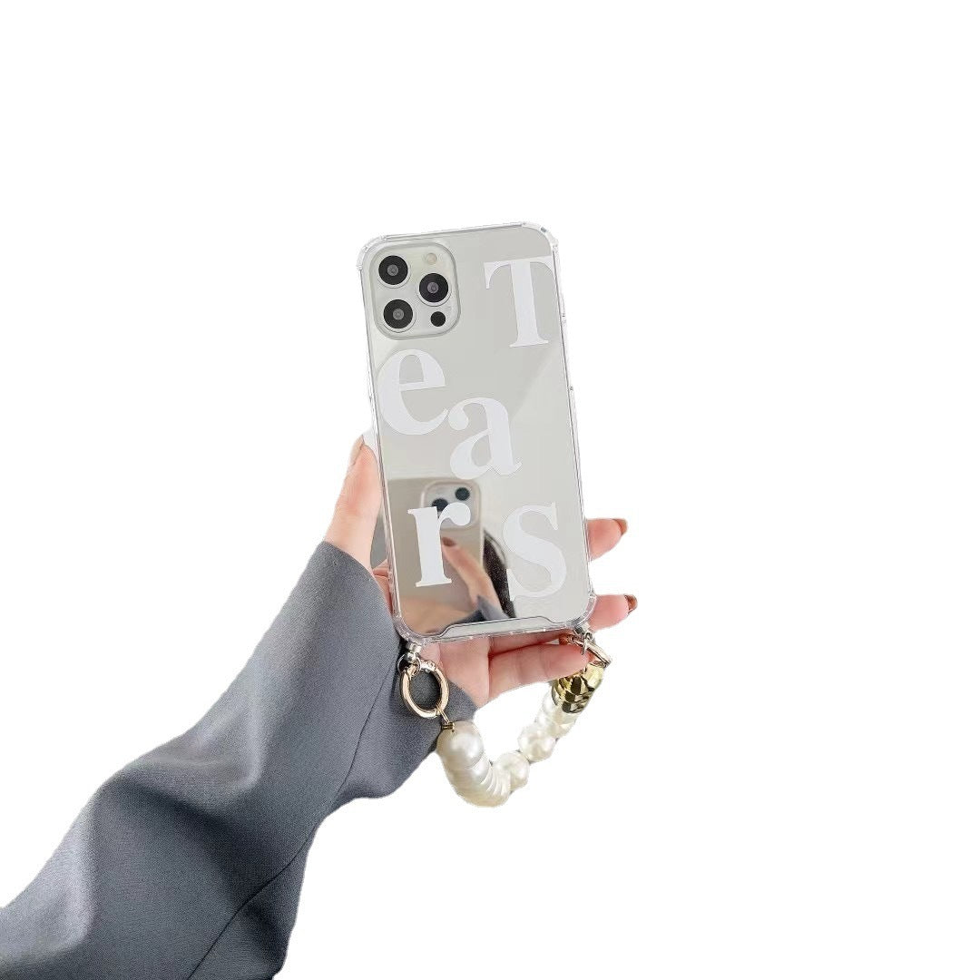 Big Pearl Chain Mirror Phone Case