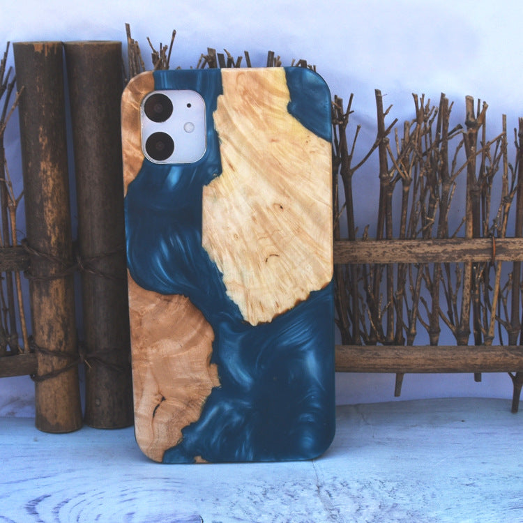 New Appropriate Resin Epoxy Stabilized Solid Wood Phone Case