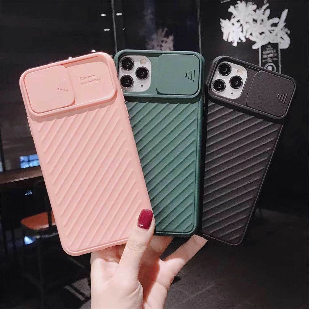 Compatible With , Slide Camera Lens Protector Phone Case Soft Silicone Cover Matte Back Cover