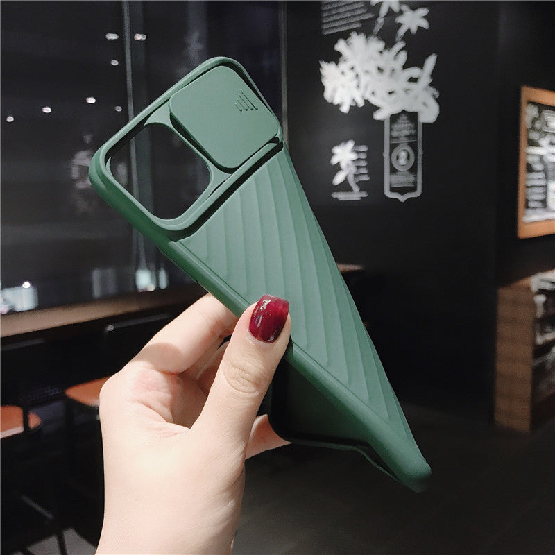 Compatible With , Slide Camera Lens Protector Phone Case Soft Silicone Cover Matte Back Cover