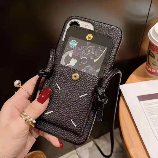 Ladies Fashion Card Slanting Phone Case