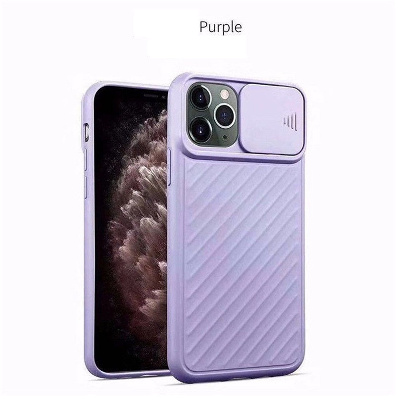 Compatible With , Slide Camera Lens Protector Phone Case Soft Silicone Cover Matte Back Cover