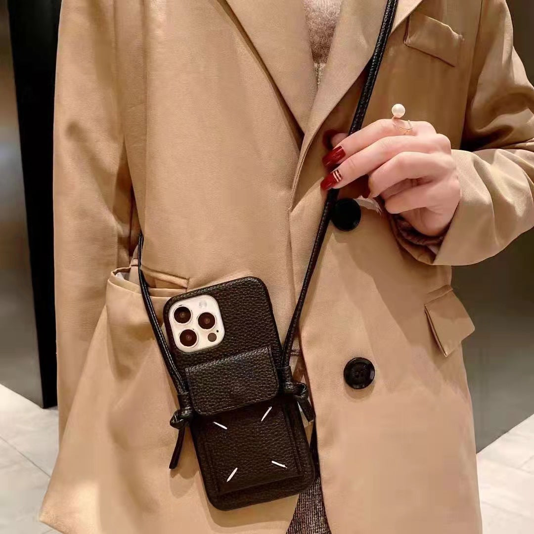 Ladies Fashion Card Slanting Phone Case
