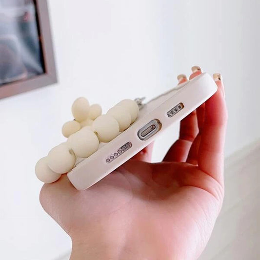 Little Flower Lanyard White Phone Case