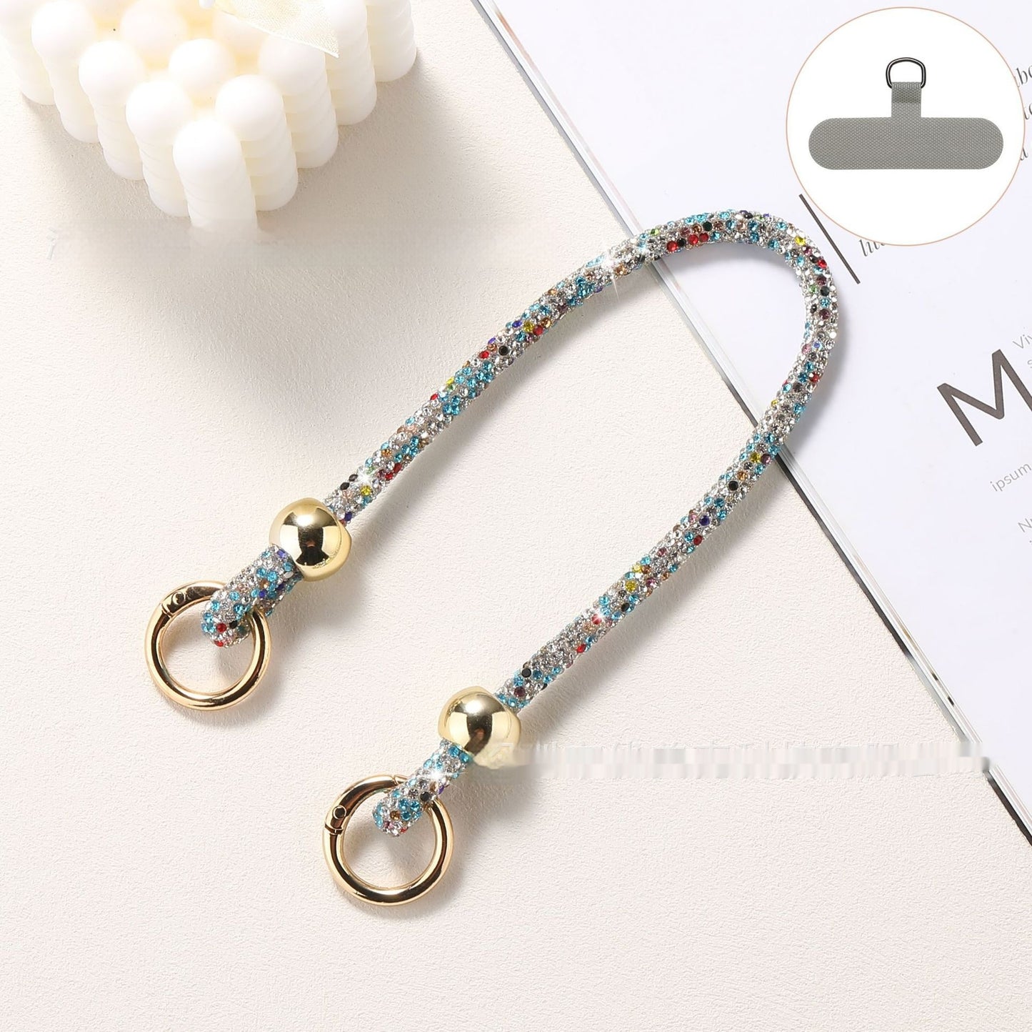 Luxury Rhinestone Mobile Phone Lanyard