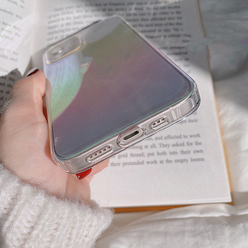 Aurora Laser Transparent Soft Phone Case