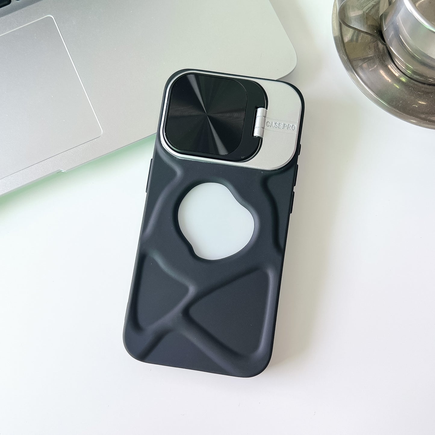 CD Pattern Lens Bracket Magnetic Sucker Phone Case Application Trend