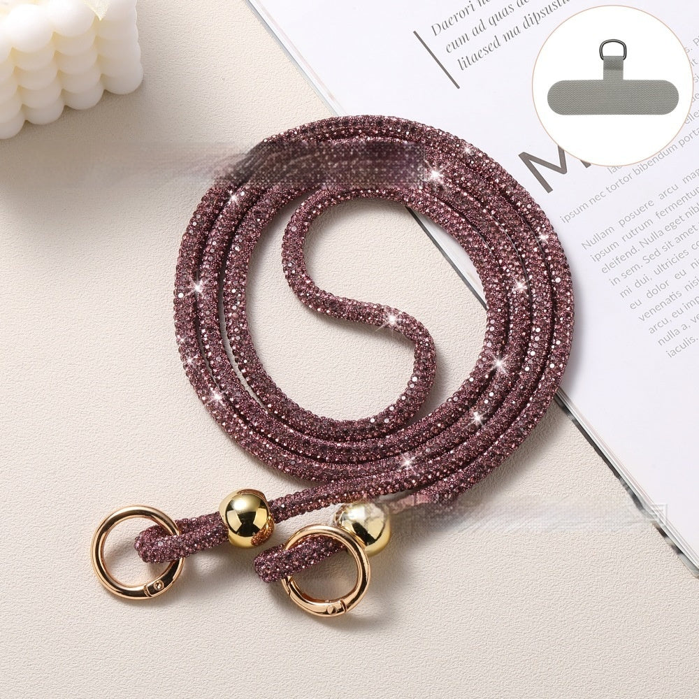 Luxury Rhinestone Mobile Phone Lanyard